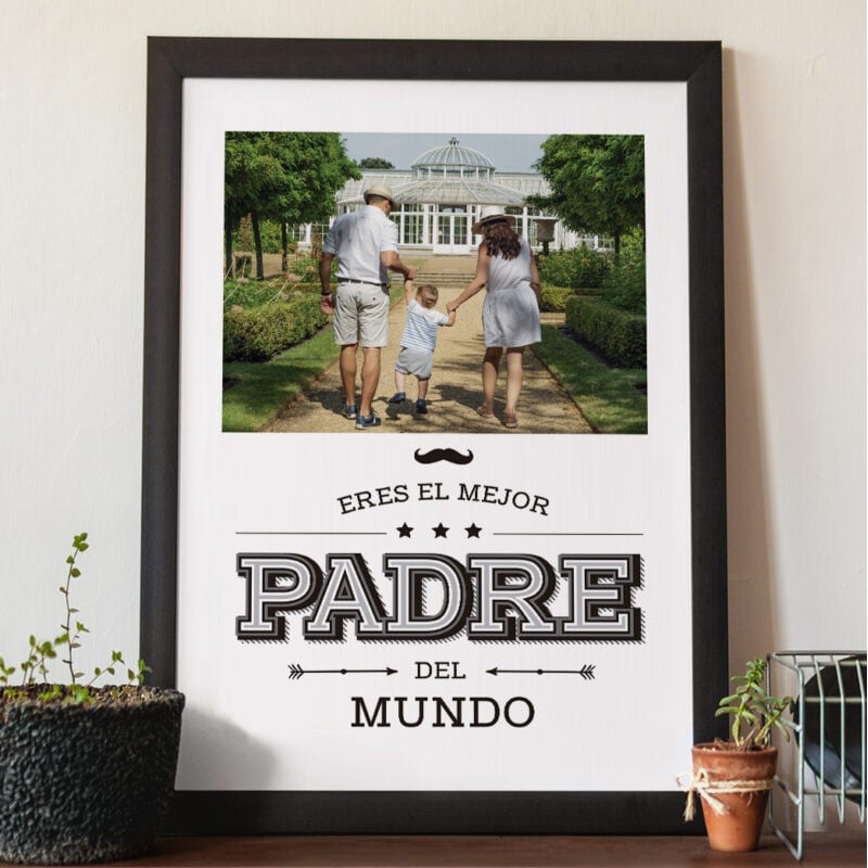 Lámina Personalizada Con Foto El Mejor Padre...