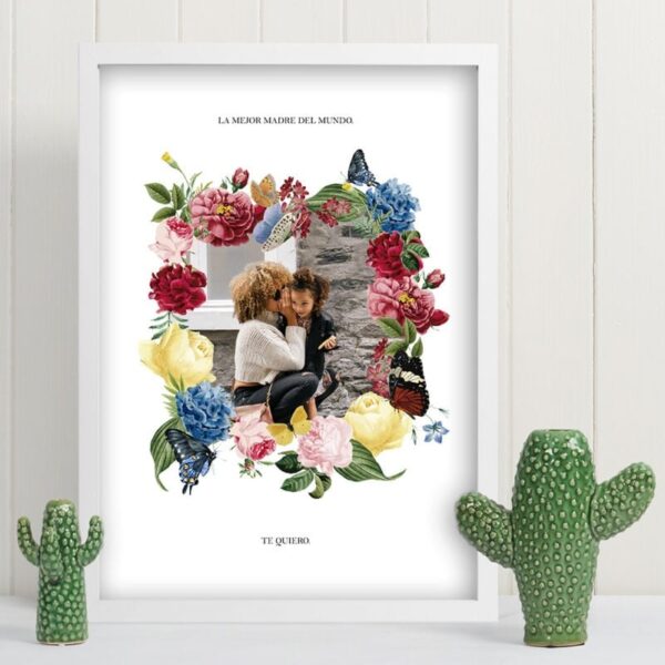 Lámina Personalizada con Foto La Mejor Madre...