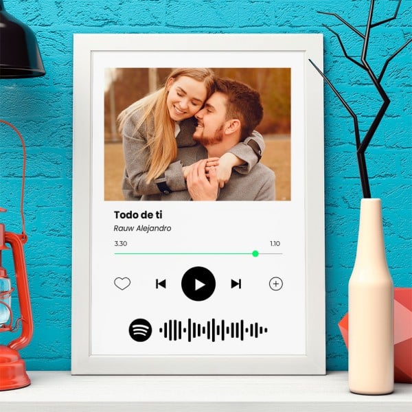 Lámina Personalizada con Foto y código Spotify