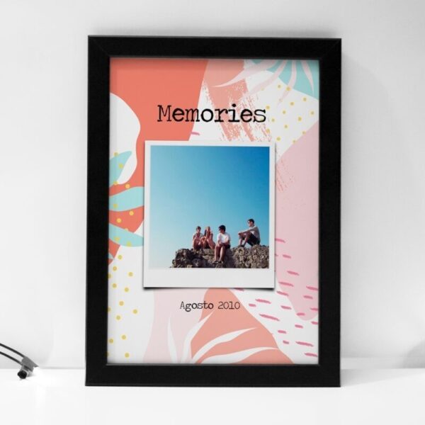 Lámina Personalizada con Foto y Fecha Memories