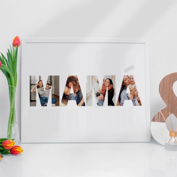 Lámina Personalizada con Fotos MAMÁ