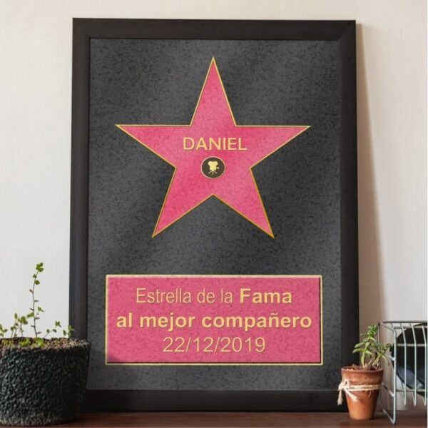 Lámina Personalizada Estrella de la fama