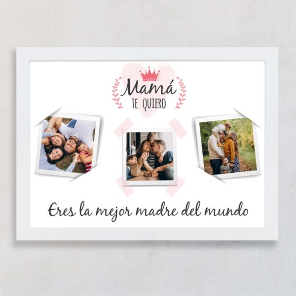 Lámina Personalizada Fotos MAMÁ