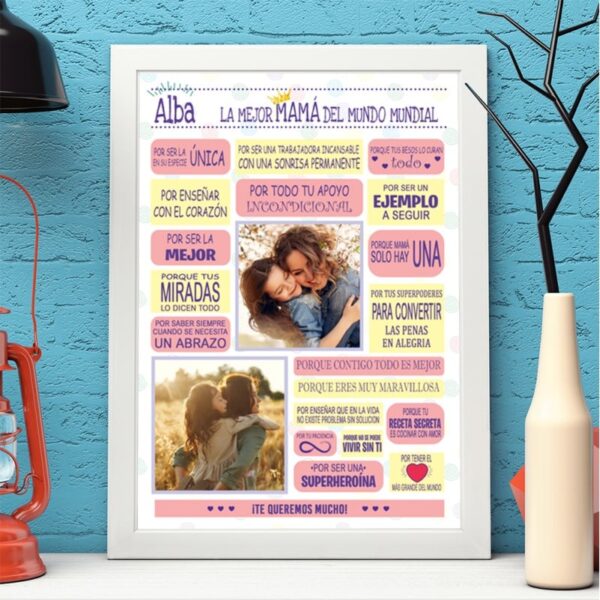 Lámina Personalizada MAMÁ frases