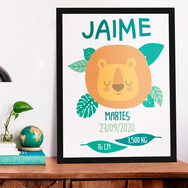 Lámina Personalizada Natalicio León