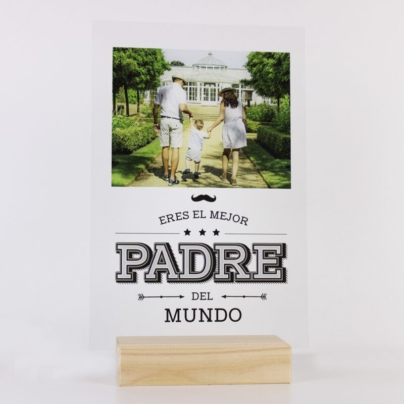 Lámina Transparente Personalizada Eres el Mejor... - Imagen 2