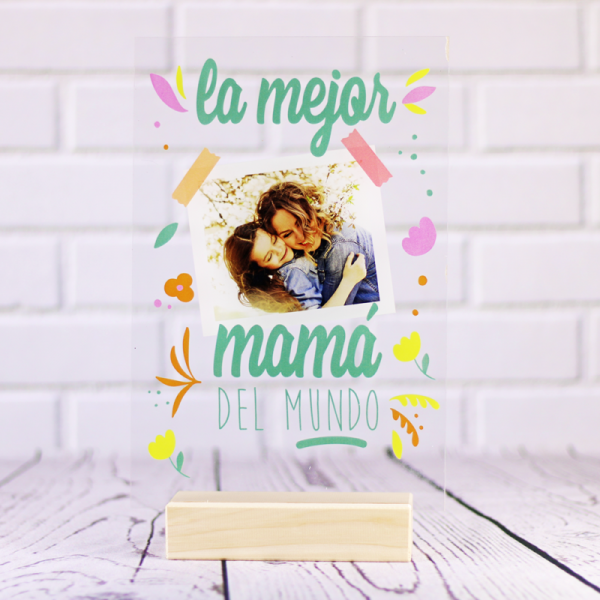 Lámina Transparente Personalizada La Mejor Mamá...