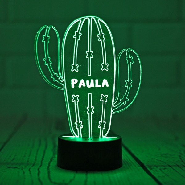 Lámpara Personalizada Cactus
