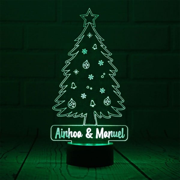 Lámpara Personalizada Árbol de Navidad