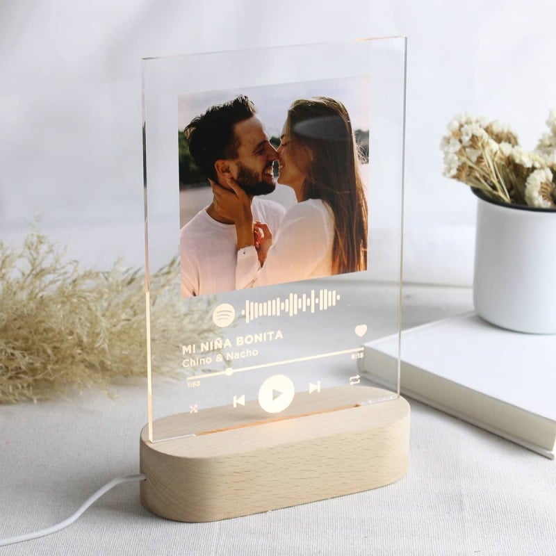 Lámpara Personalizada Código Canción - Imagen 2