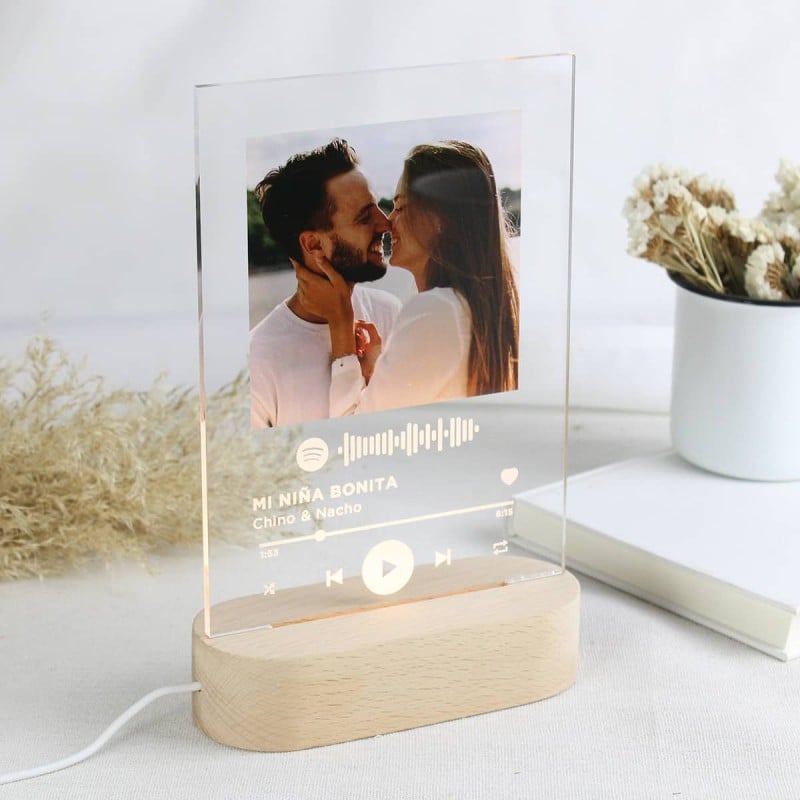 Lámpara Personalizada Código Canción - Imagen 3