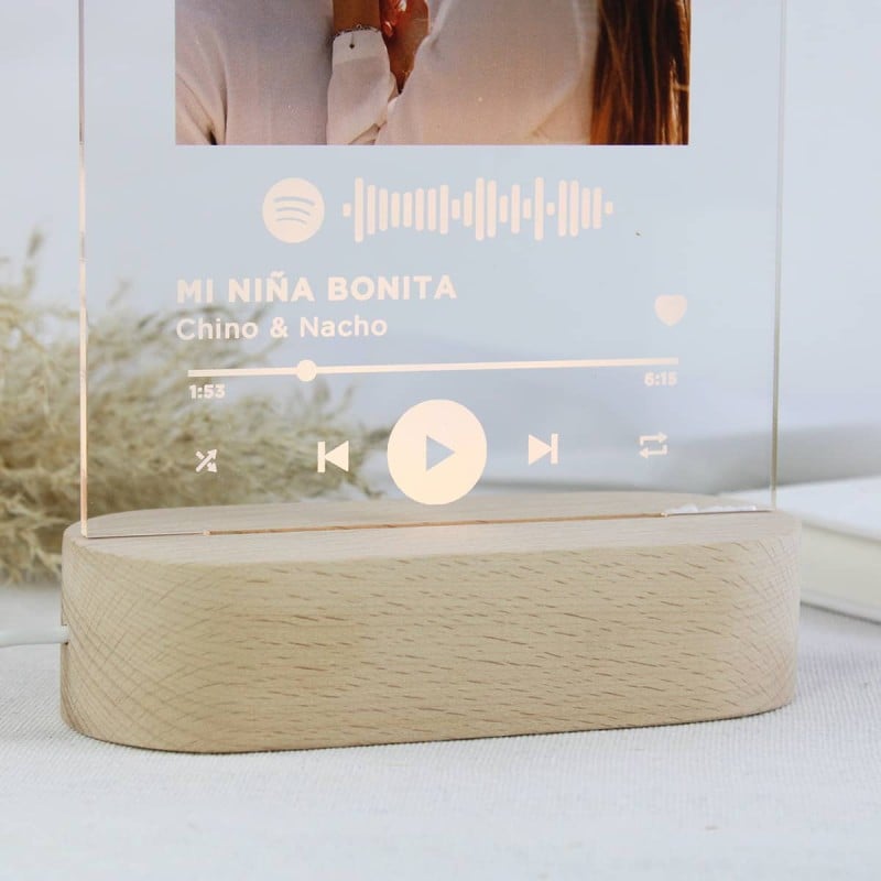 Lámpara Personalizada Código Canción - Imagen 6