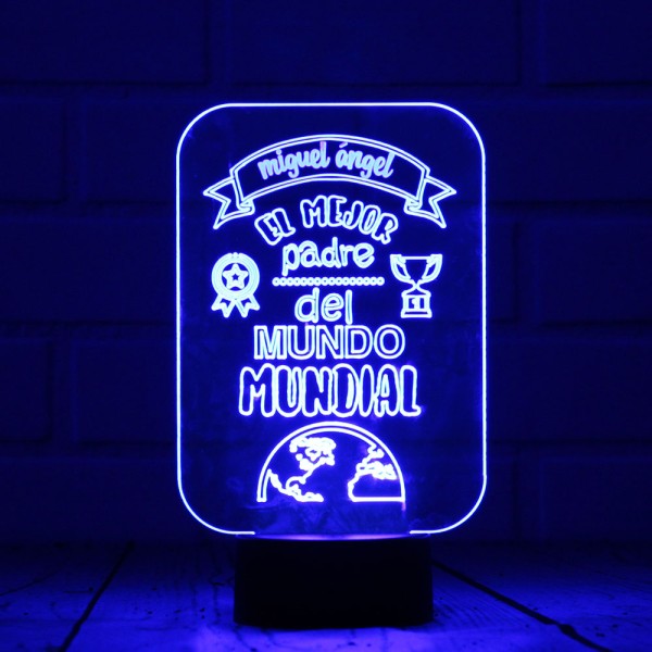 Lámpara Personalizada el/la Mejor del Mundo
