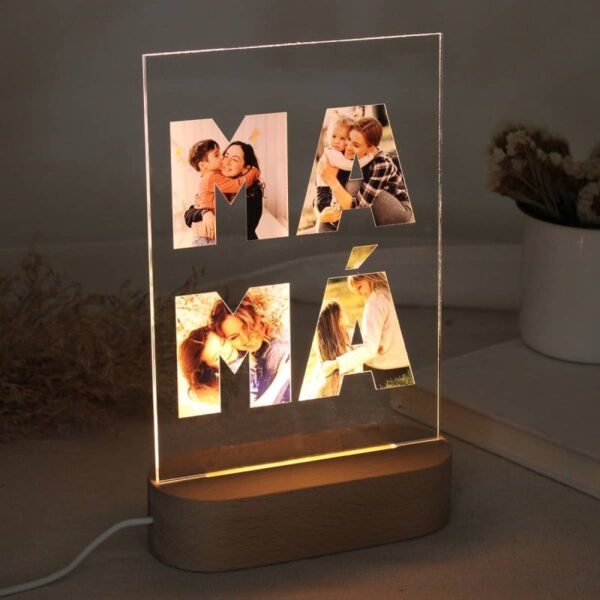 Lámpara Personalizada Fotos MAMÁ