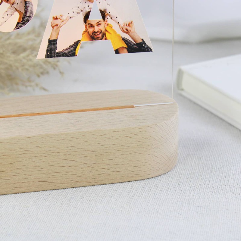 Lámpara Personalizada Fotos PAPÁ - Imagen 4