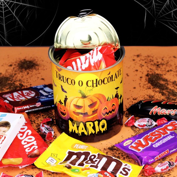 Lata Chocolates Personalizada Halloween