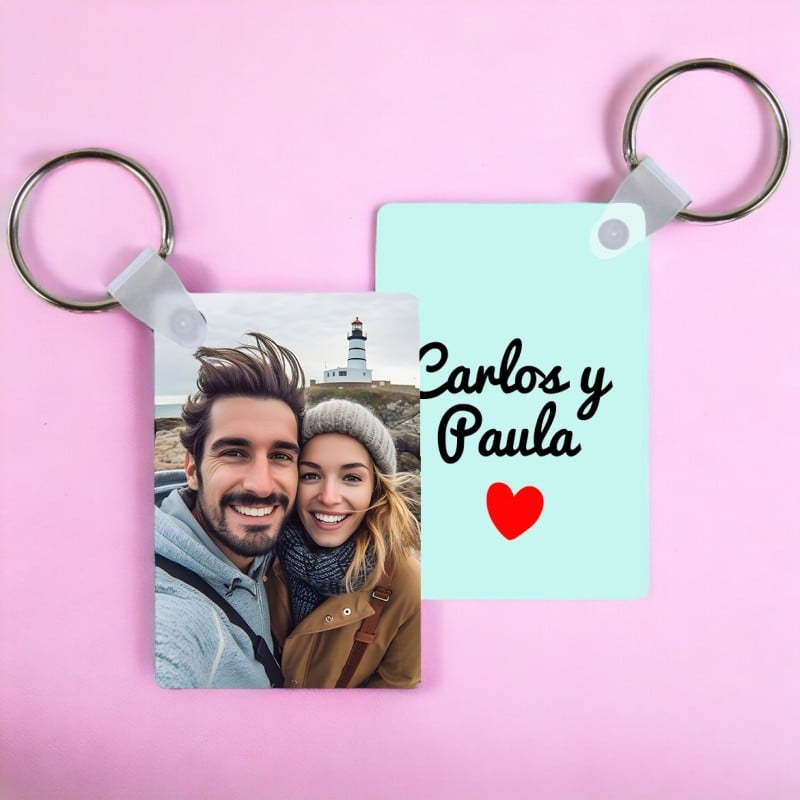 Llavero Personalizado Rectangular a dos caras
