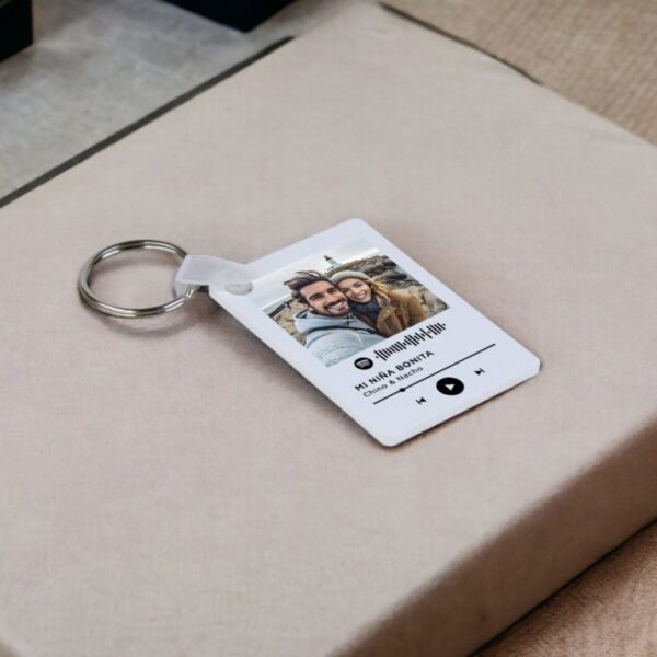 Llavero Personalizado Spotify con Foto y Canción