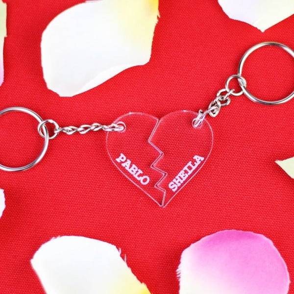 Llaveros Metacrilato Personalizado Corazón