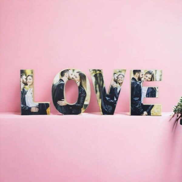 Madera LOVE Personalizada con fotos