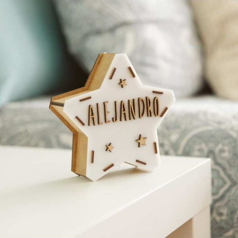 Mini Estrella Luminosa Personalizable