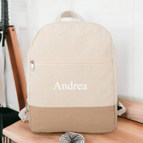 Mochila Personalizada Natural 100% Algodón