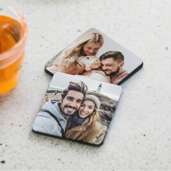 Pack 4 Posavasos Personalizados Cuadrados