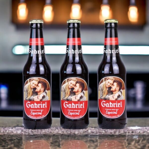 Pack Cervezas personalizadas con Foto y Nombre