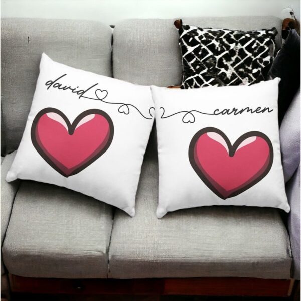 Pack 2 Cojines Personalizados para Parejas