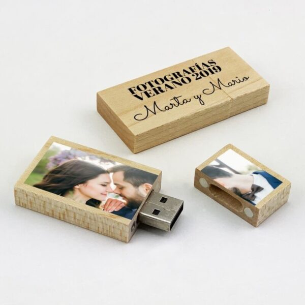 Pendrive Personalizado de madera 16 Gb