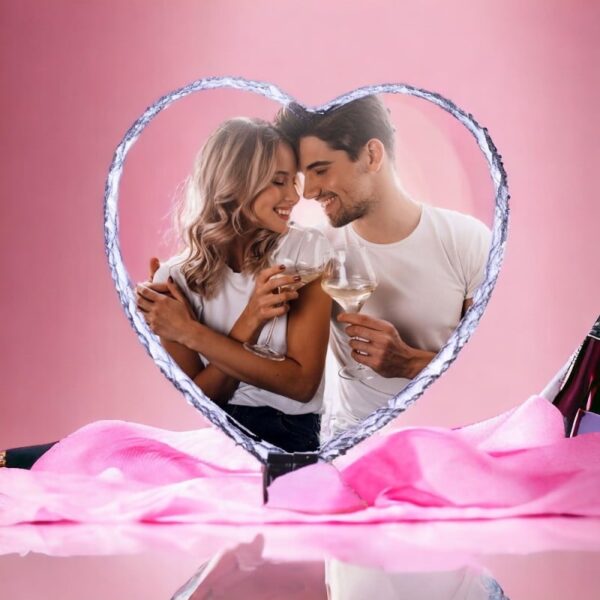 Piedra Pizarra Corazón con Foto