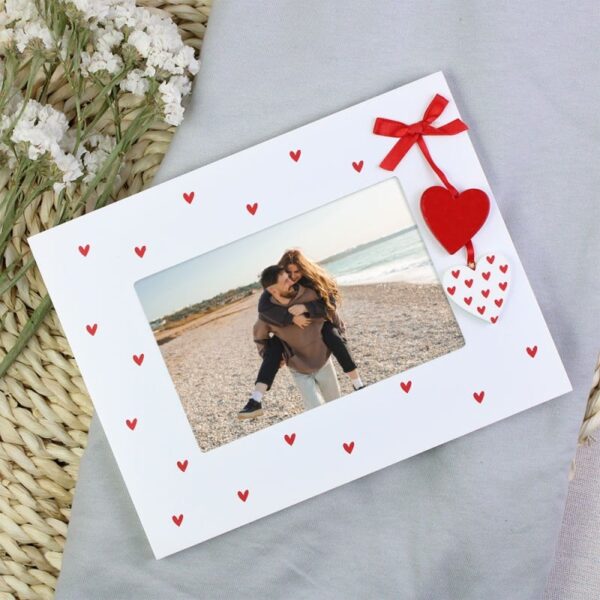 Portafotos Corazones Personalizado