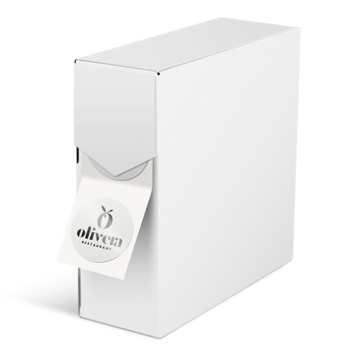 Pegatinas transparentes en rollo