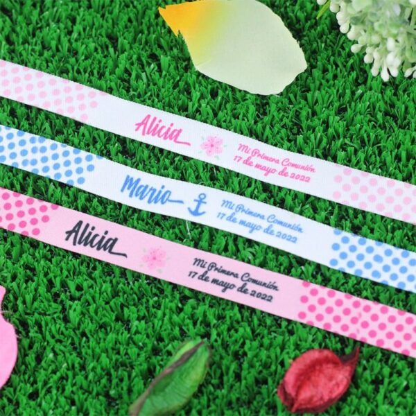 Pulsera de Tela Personalizada Comunión
