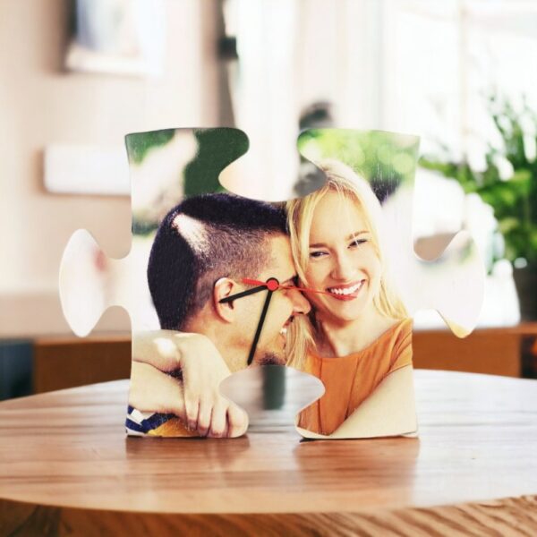 Reloj de Madera Puzzle Personalizado