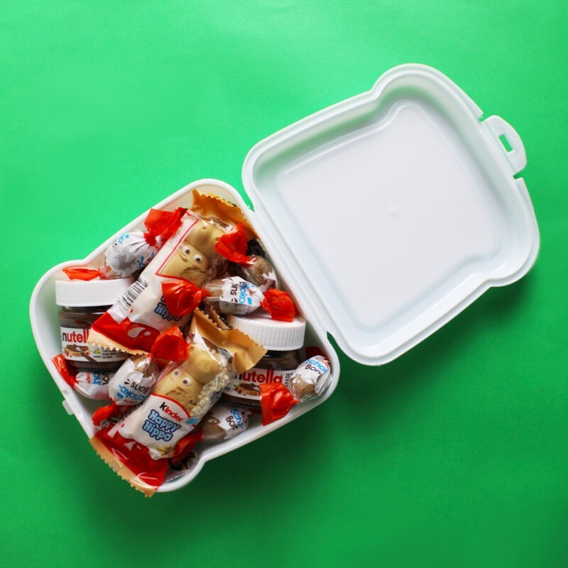 Sandwichera Kinder Personalizada con Nombre - Imagen 2