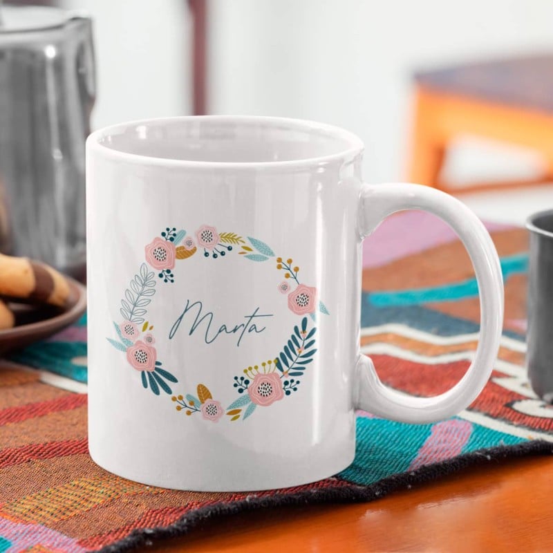 Taza con Nombre Floral - Imagen 2