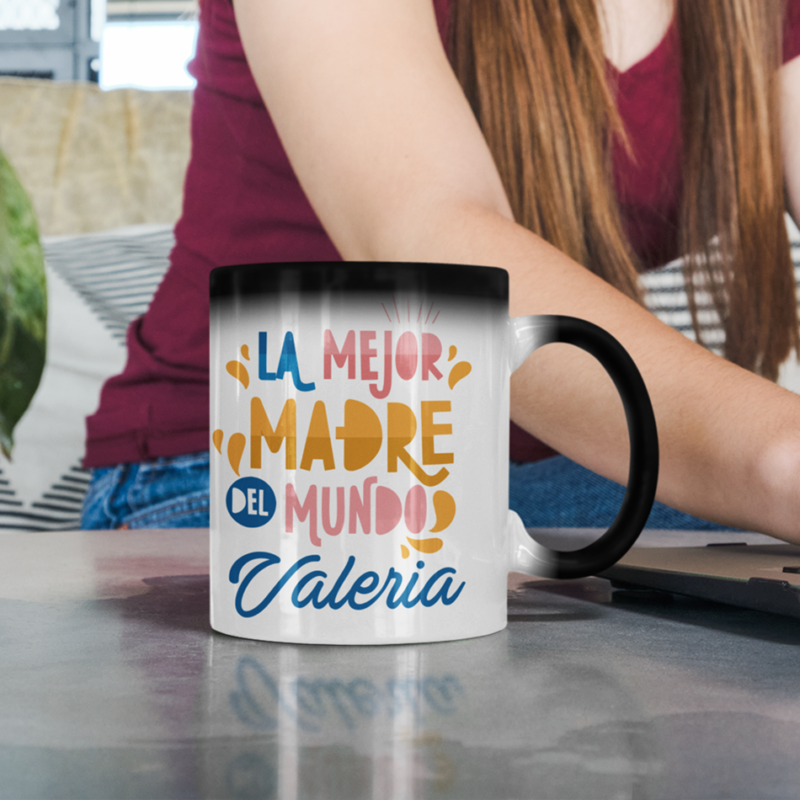 Taza Mágica Personalizada La Mejor Madre del Mundo