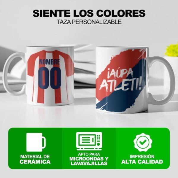 Taza Personalizada Camiseta Fútbol