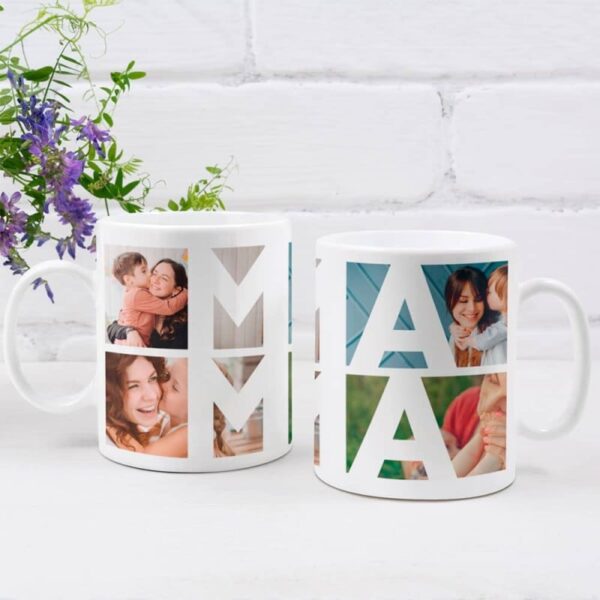 Taza Personalizada con Fotos MAMÁ