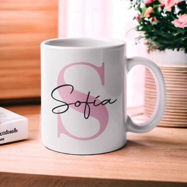 Taza personalizada con Inicial y Nombre