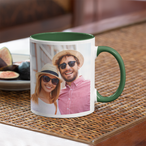 Taza Personalizada Verde Oscuro