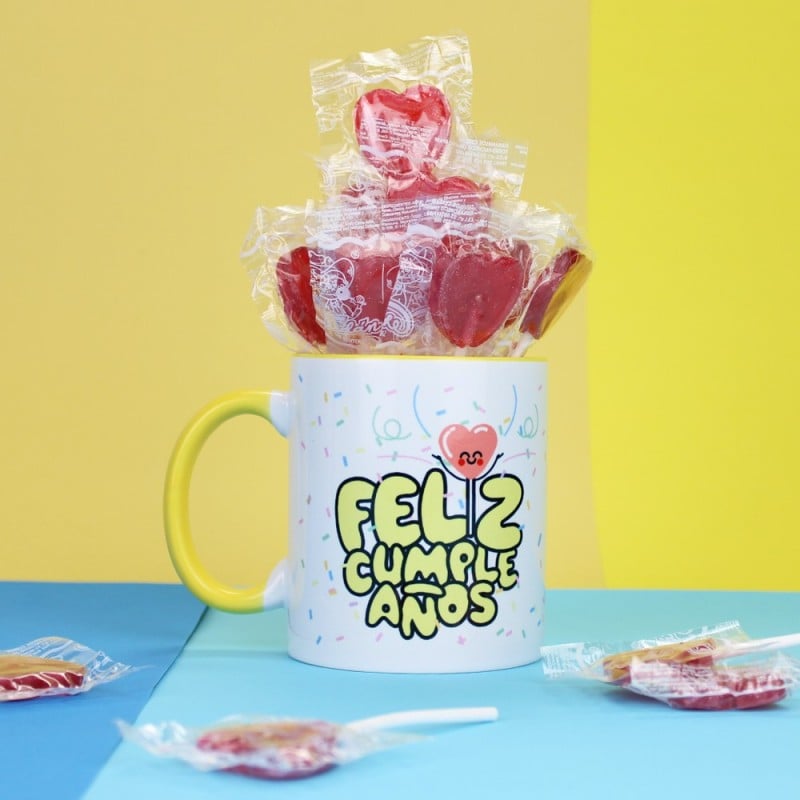 Taza personalizada con nombre Feliz Cumpleaños...
