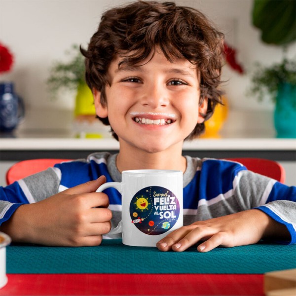 Taza Personalizada Feliz Vuelta al Sol