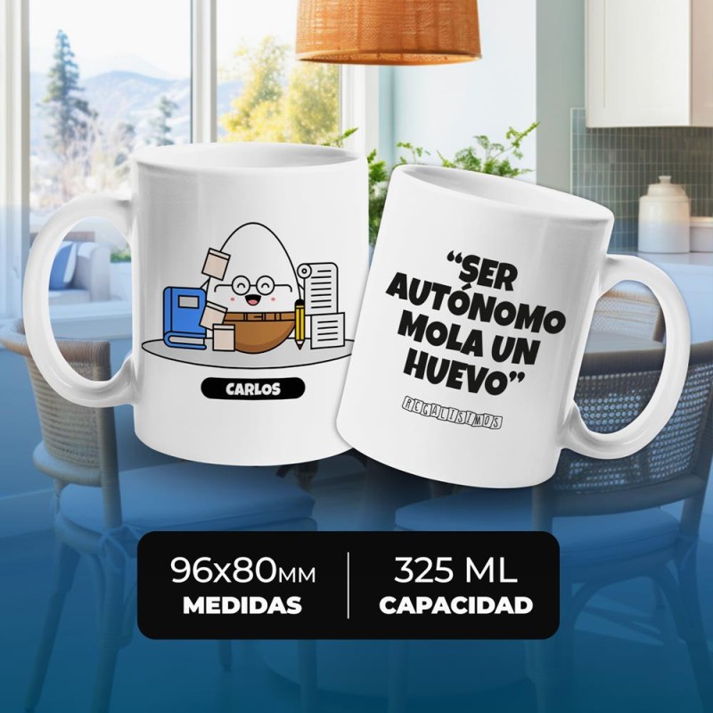 Taza Ser Autónomo Mola un Huevo - Imagen 4