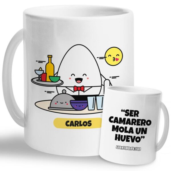 Taza Ser Camarero Mola un Huevo