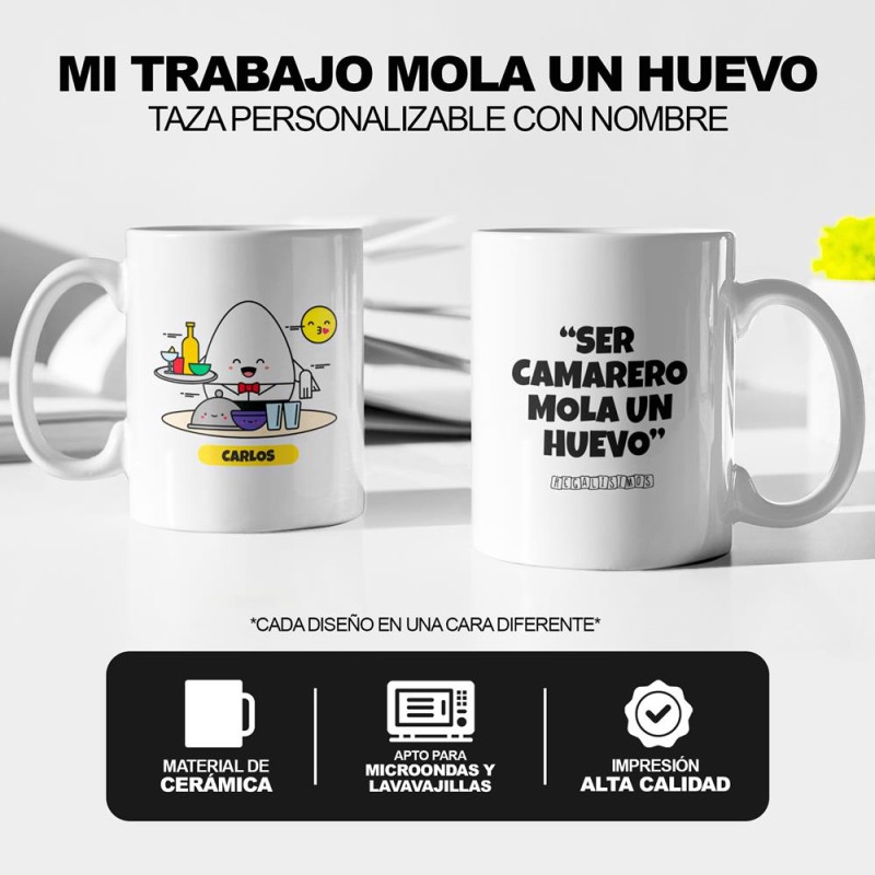 Taza Ser Camarero Mola un Huevo - Imagen 5