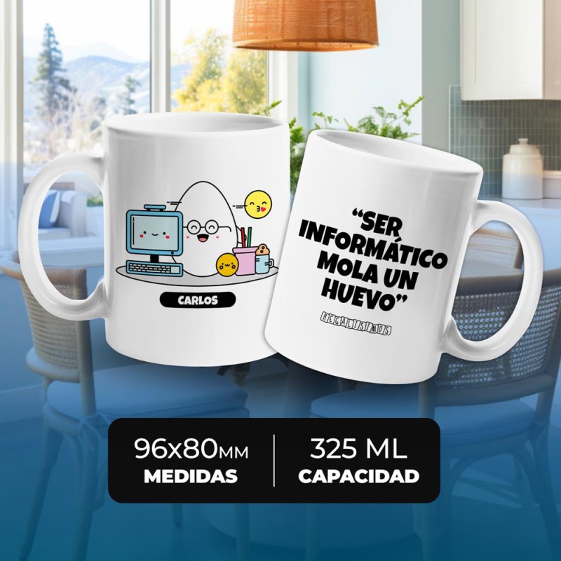 Taza Ser Informático Mola un Huevo - Imagen 4