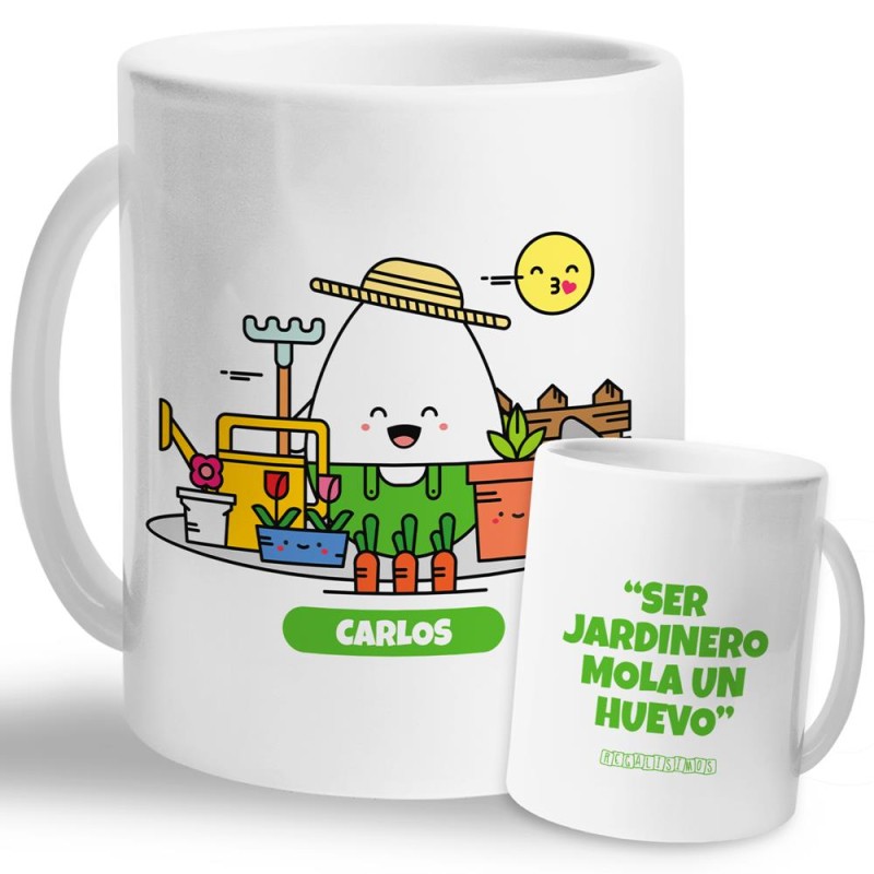 Taza Ser Jardinero Mola un Huevo