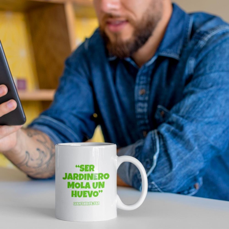 Taza Ser Jardinero Mola un Huevo - Imagen 2
